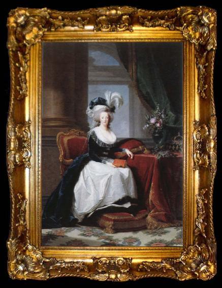 framed  Elisabeth Louise Viegg-Le Brun marie antoinette, ta009-2